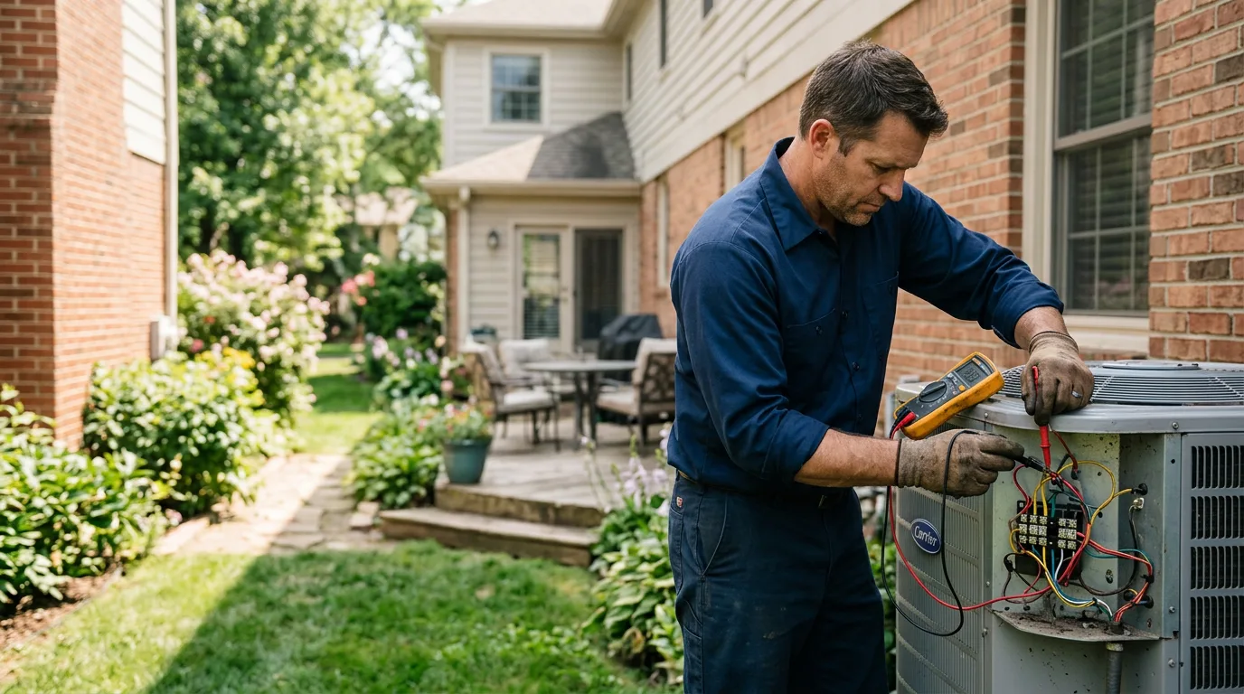 HVAC technician working near New Windsor, NY